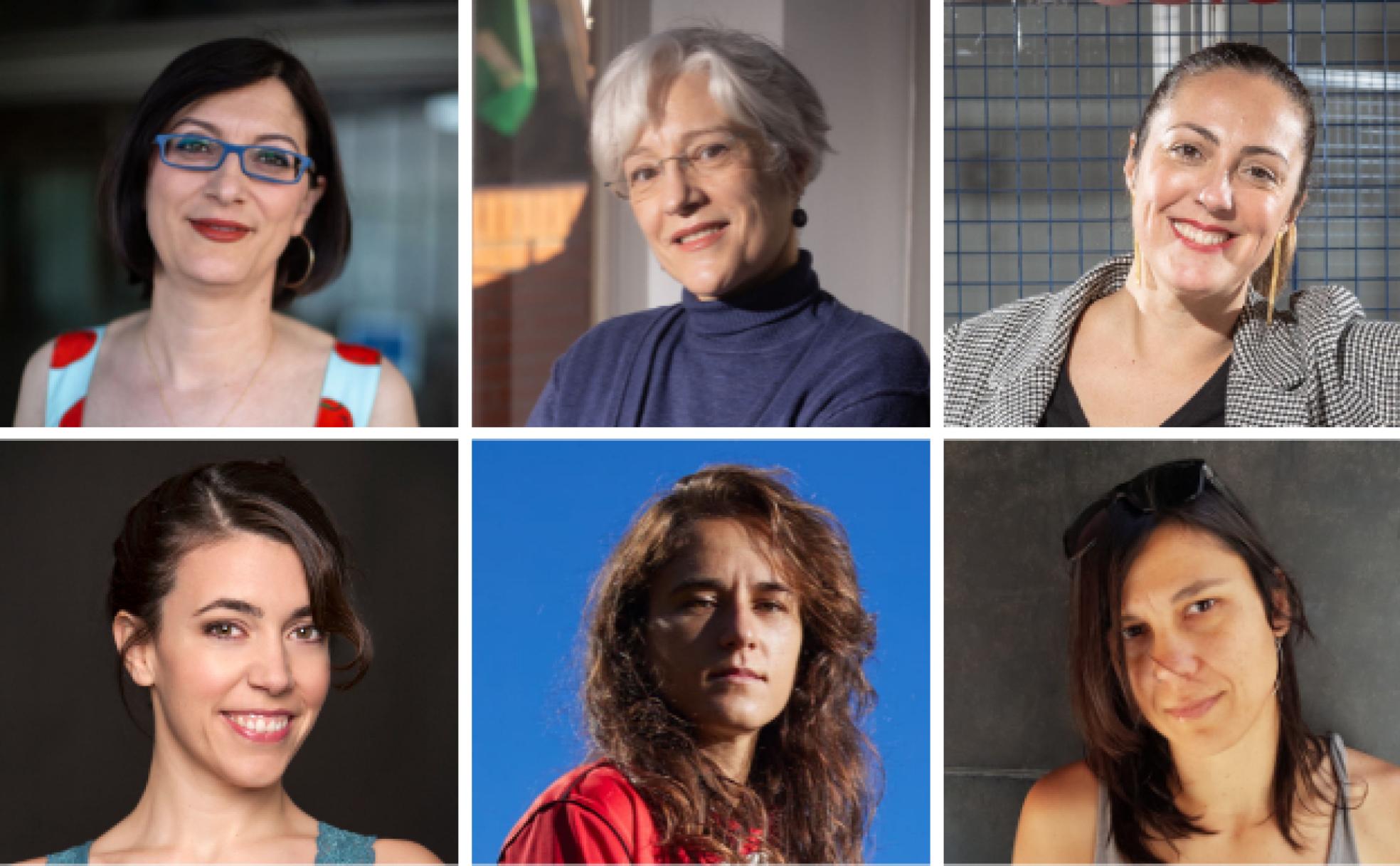 Susana Escudero, Isabel Márquez, Alicia Pelegrina, Nerea Cordero, Ana Urrea y Patri Díez. 