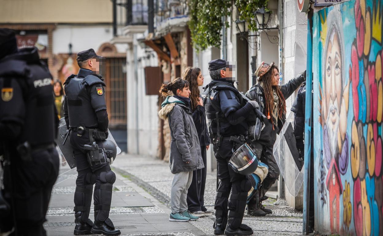 Casa desalojada en el Realejo.