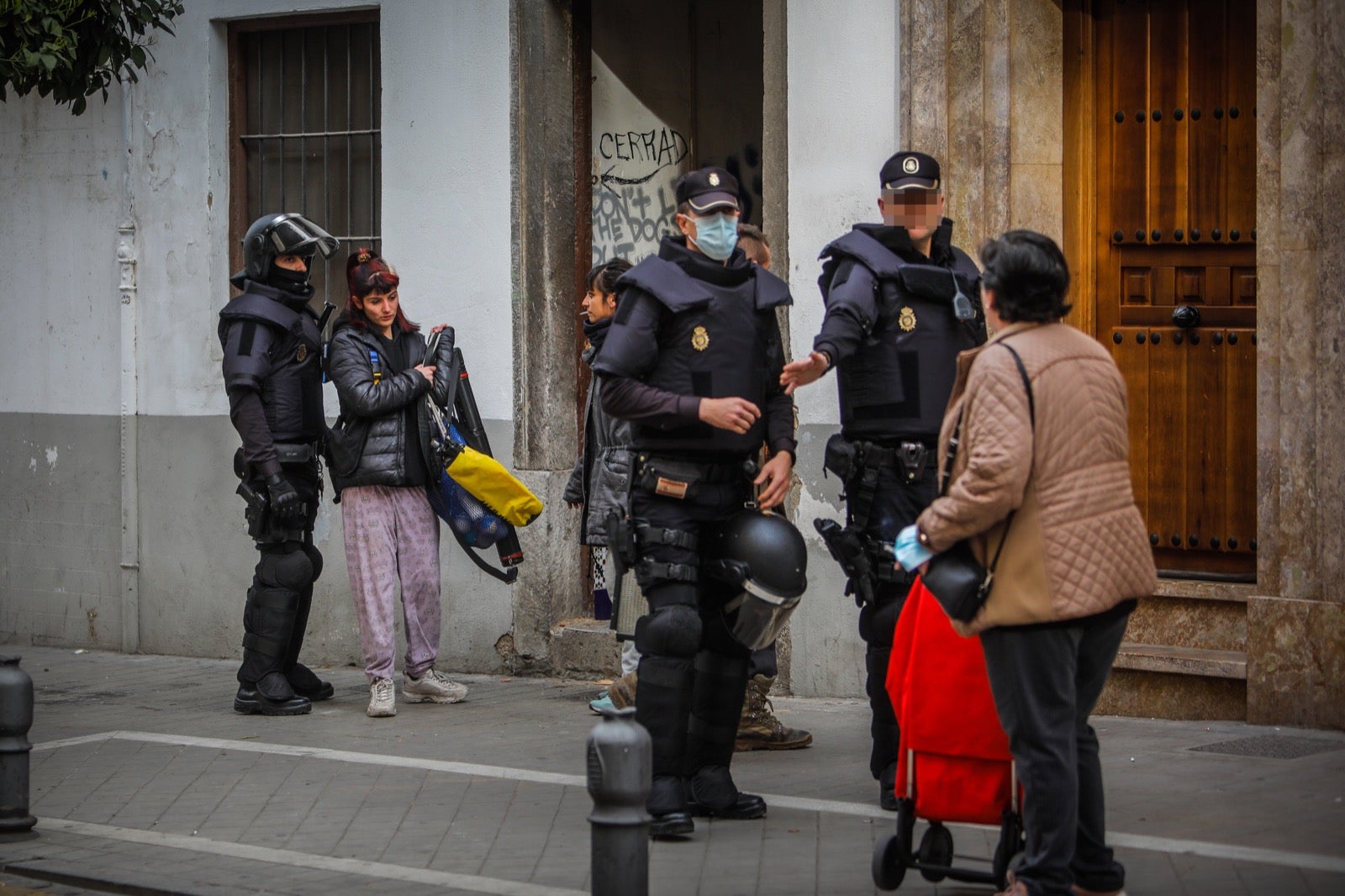 Desalojo de una casa okupa en el Realejo