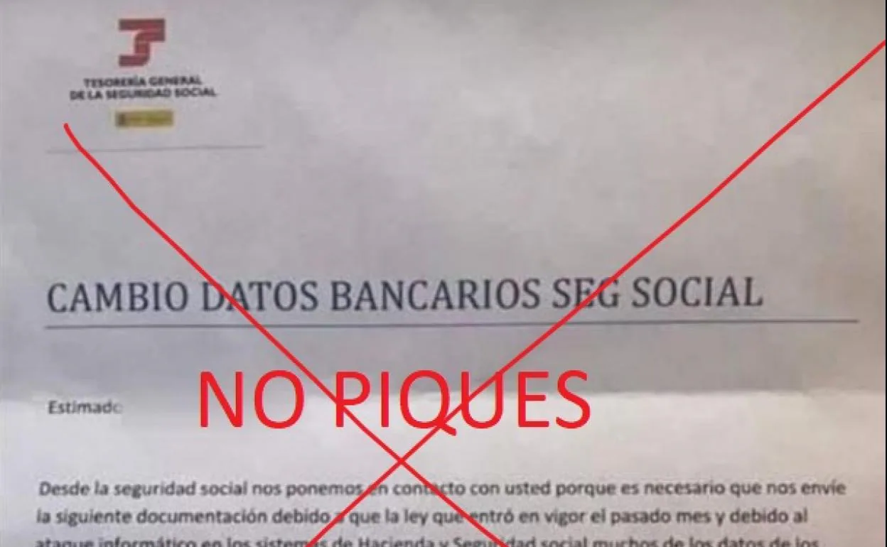 Aviso Seguridad Social: La Falsa Carta Con Datos Bancarios Que Llega Al ...