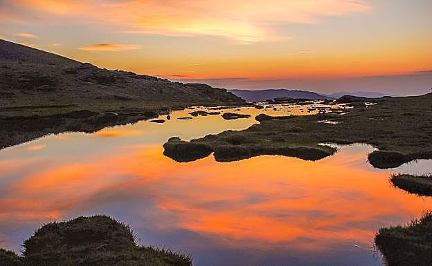 Atardecer en Laguna Hondera. 