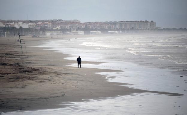 Playa de la Malvarrosa, en Valencia.