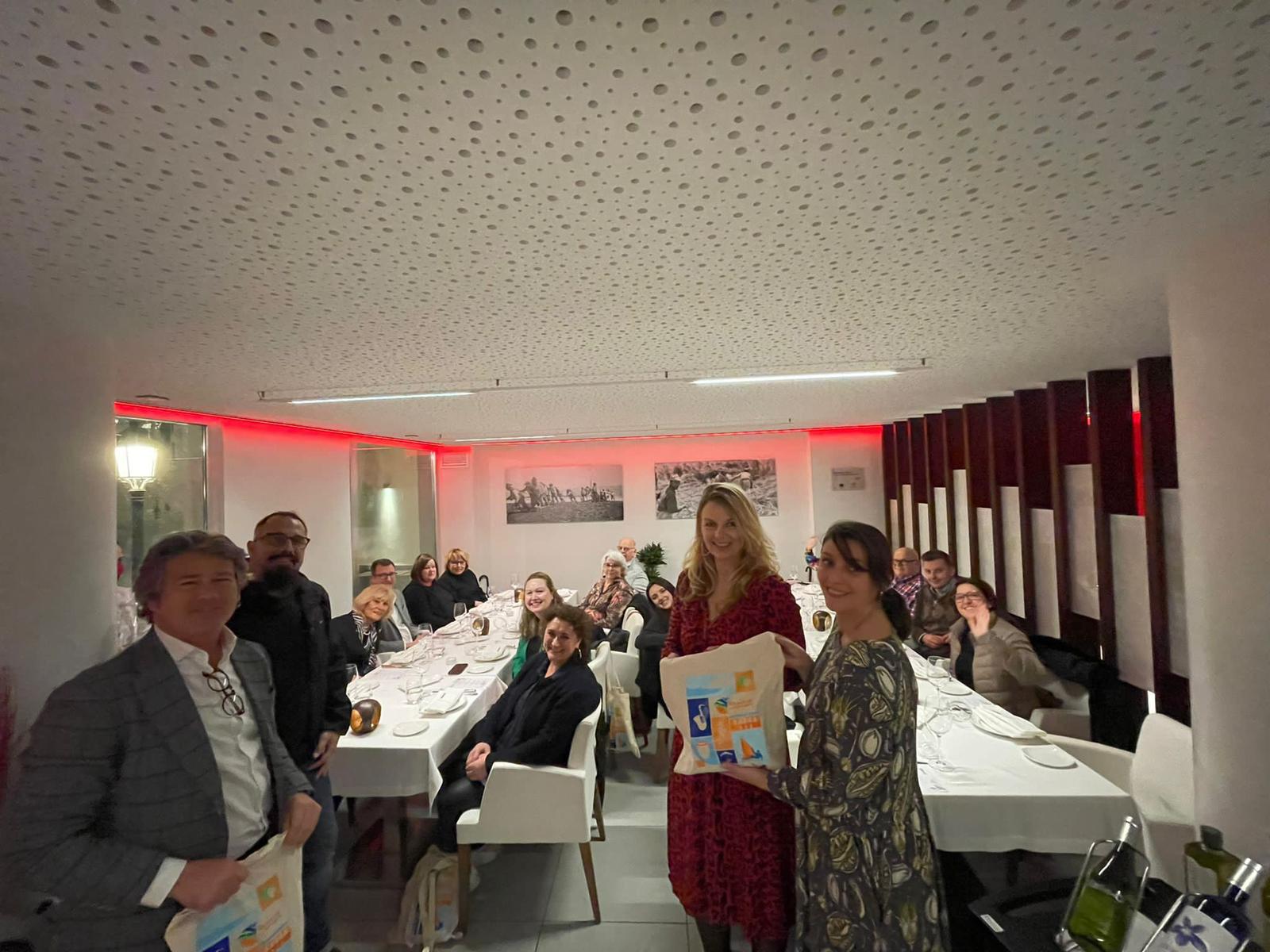 Los agentes de viajes, daurante su paso por Almuñécar.