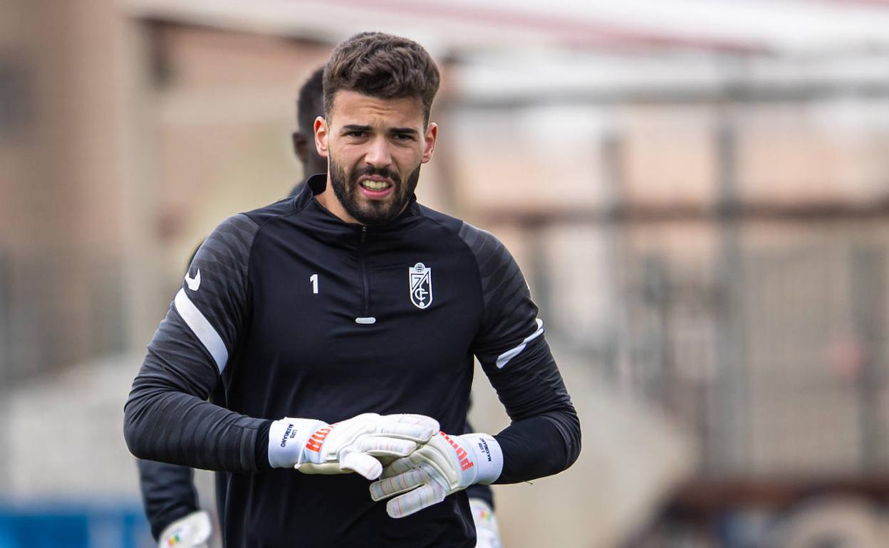 Luís Maximiano, portero del Granada. 