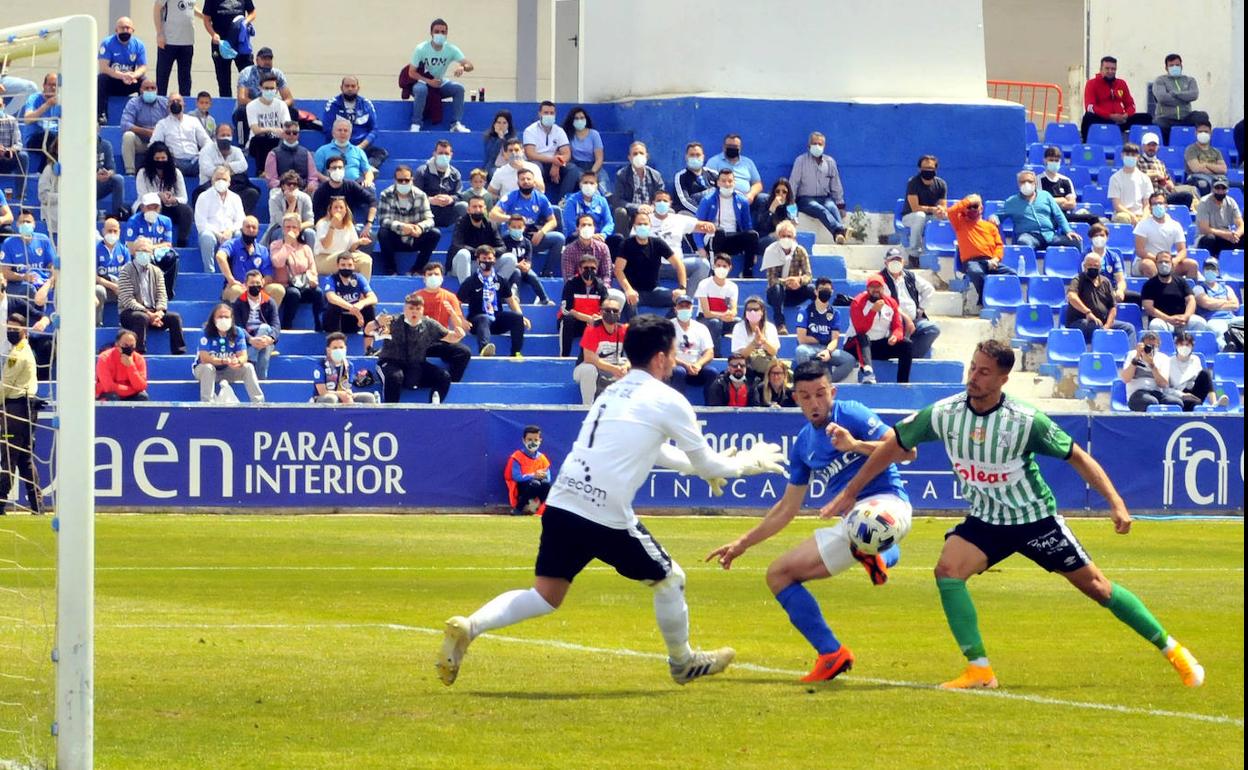 El gol de Hugo Díaz que decidió la última visita de los gaditanos a Linarejos el pasado curso. 