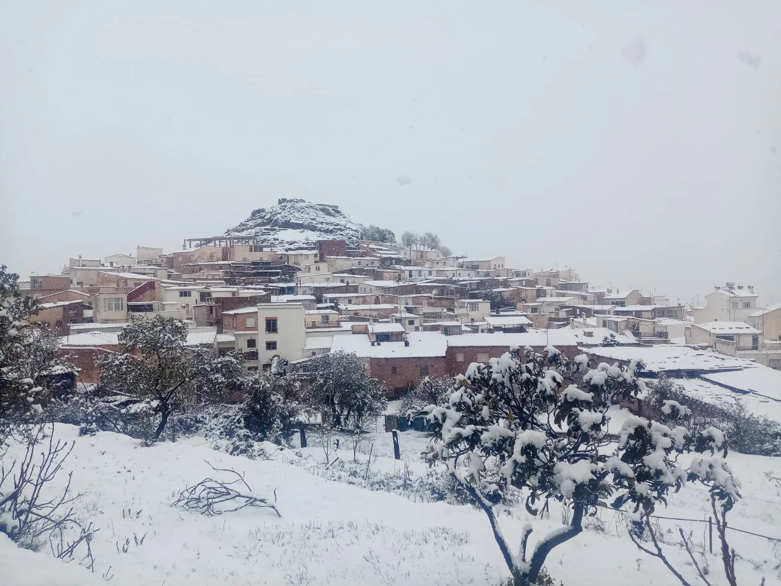 Nieve en Dólar, pueblo del Marquesado de Zenete. 