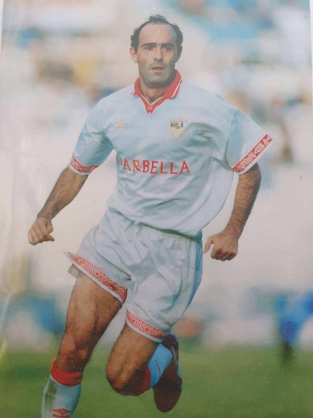 Rafa Paz, como sevillista. 