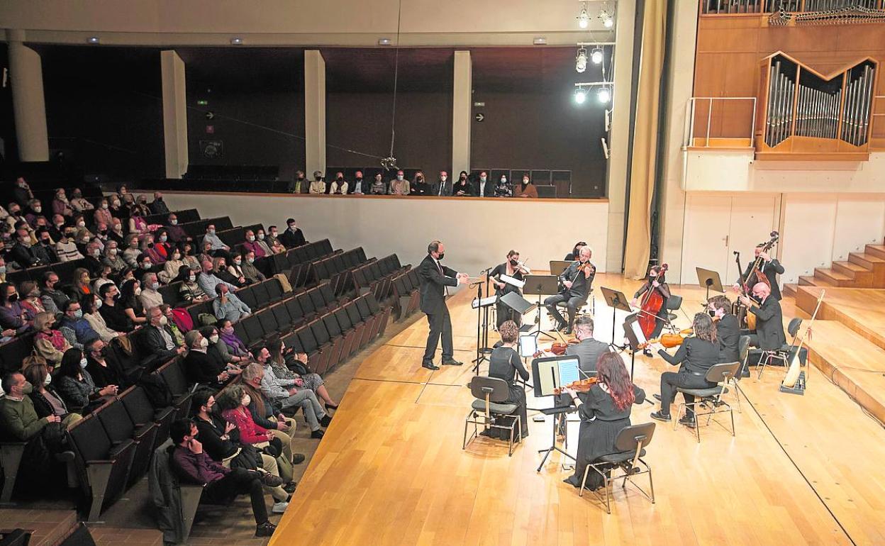 Un momento del concierto que tuvo lugar en el Auditorio Falla.