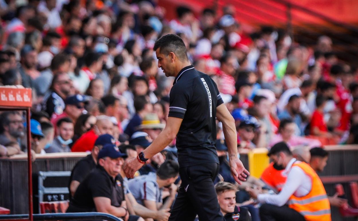 Rubén Torrecilla, durante el partido. 