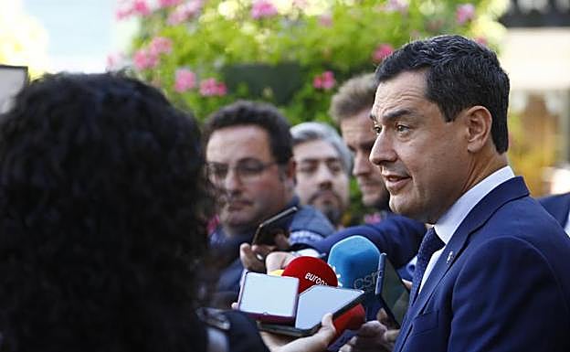 El presidente de la Junta de Andalucía, Juanma Moreno.