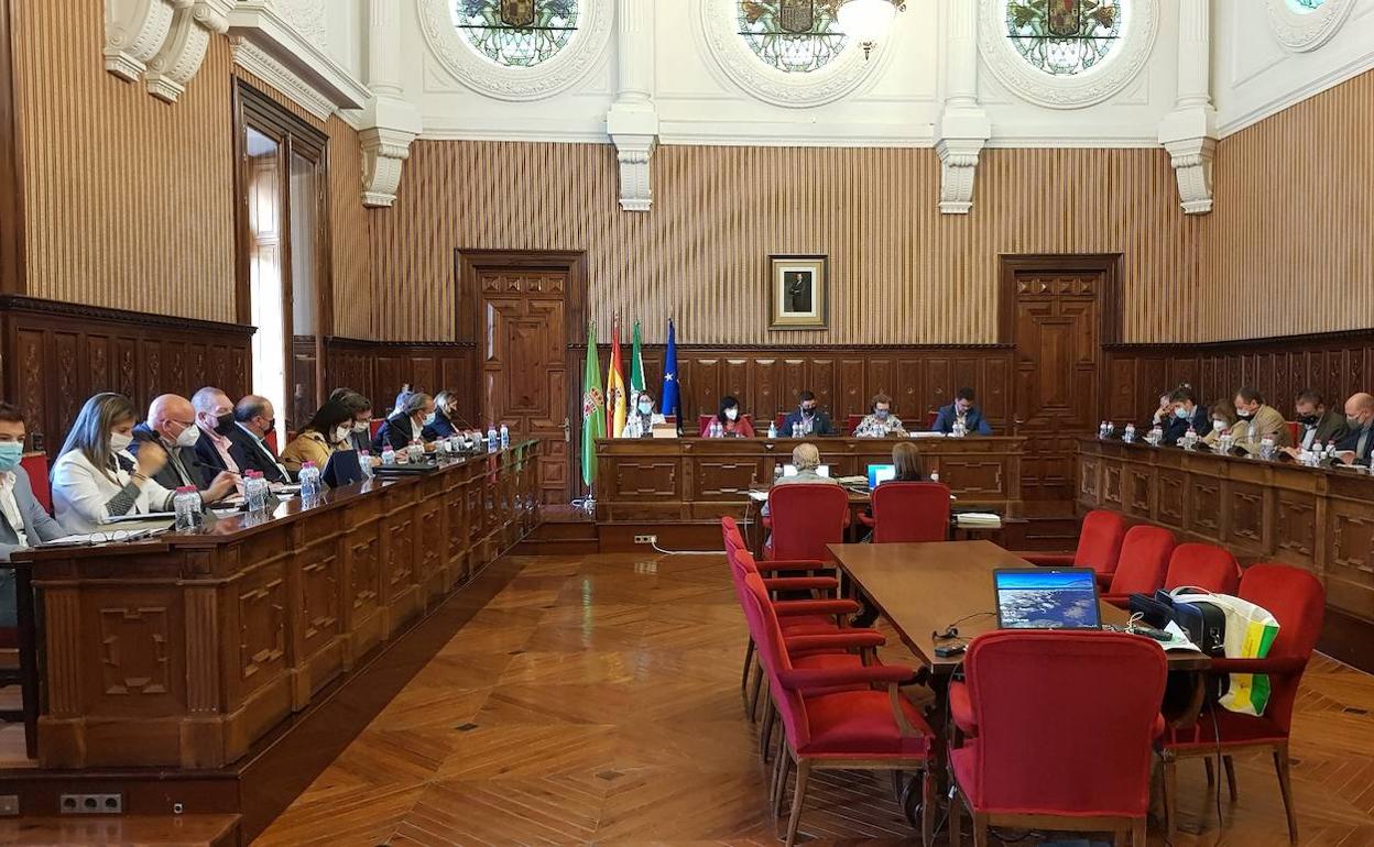 Sesión plenaria en el Palacio Provincial.