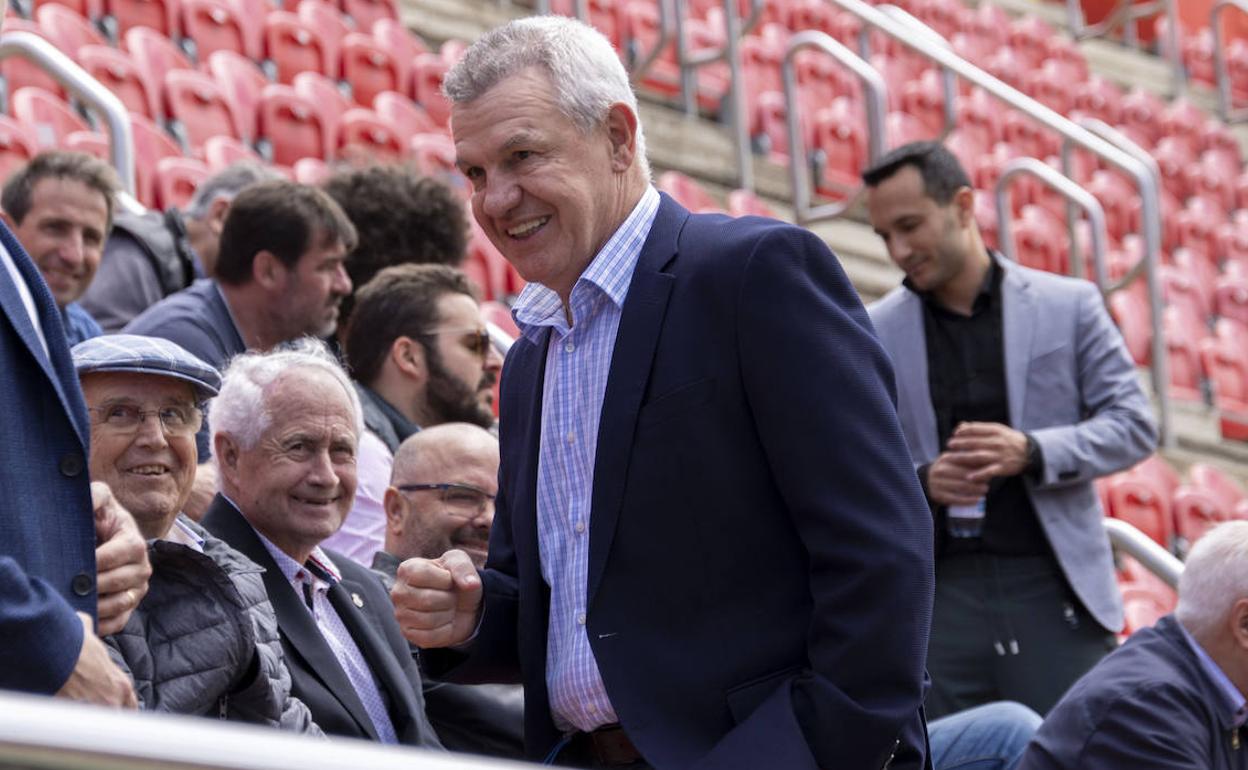 Javier Aguirre, durante un acto en Son Moix esta semana.