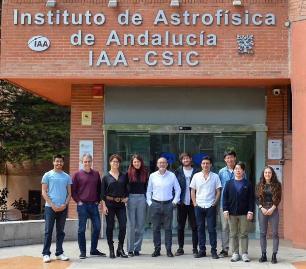 El equipo del IAA, en Granada. 