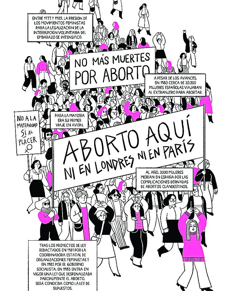 Han optado por un estilo gráfico a dos tintas, negra y fucsia. 