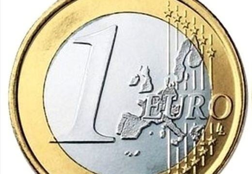 Detalle de la moneda de Portugal de 1 euro