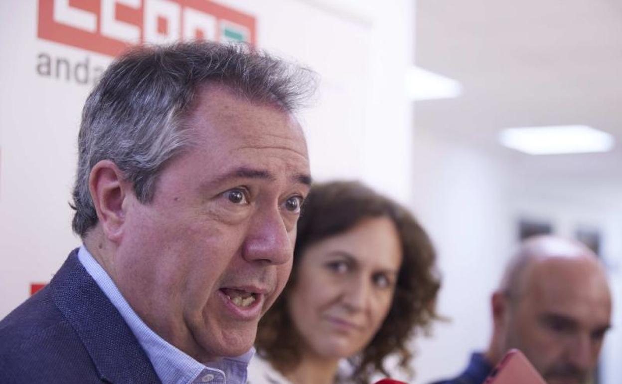 El secretario general del PSOE-A y candidato a la Presidencia de la Junta, Juan Espadas. 