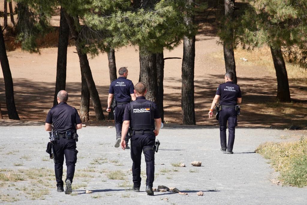 El fuego se ha originado en una zona cercana a viviendas y la Abadía del Sacromonte