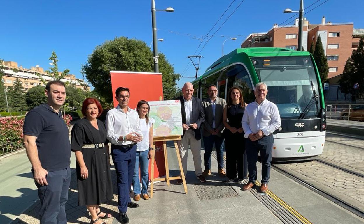 Presentción de la ampliación del Metro propuesta por el PSOE. 