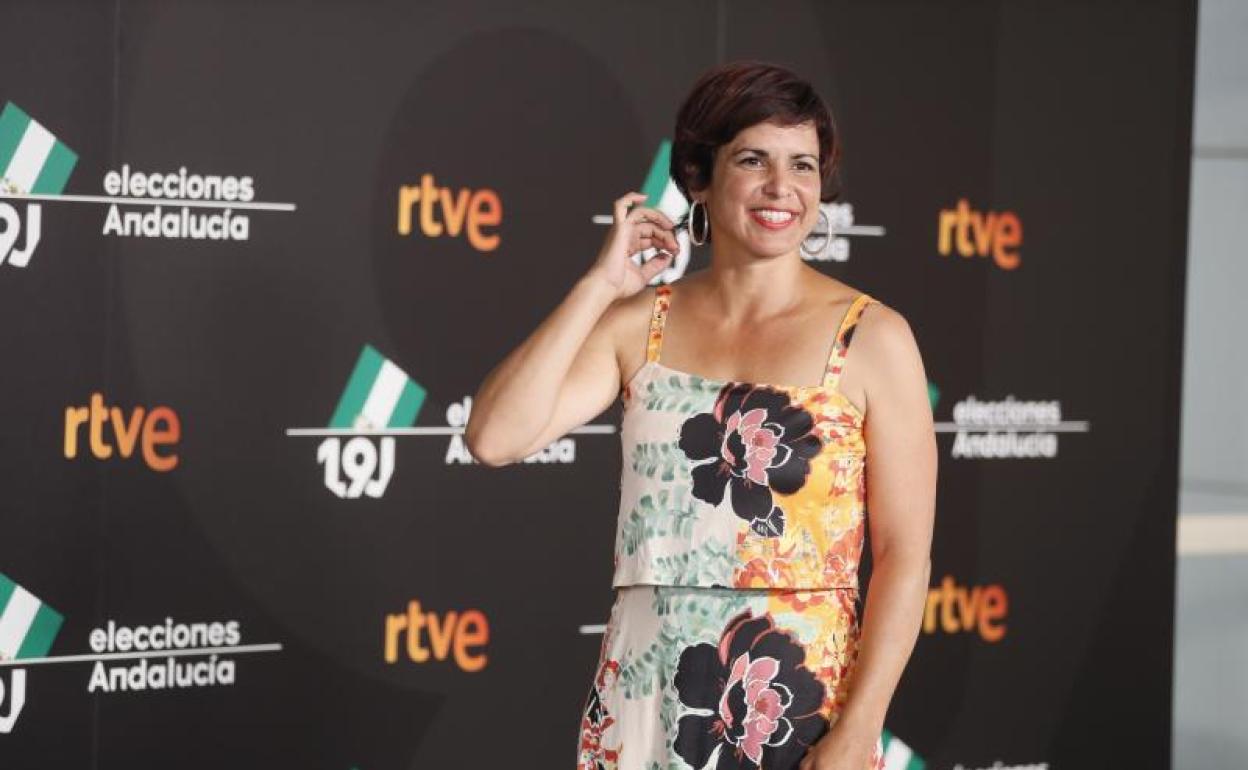 La candidata de Adelante Andalucía en las elecciones autonómicas del próximo 19J, Teresa Rodríguez.
