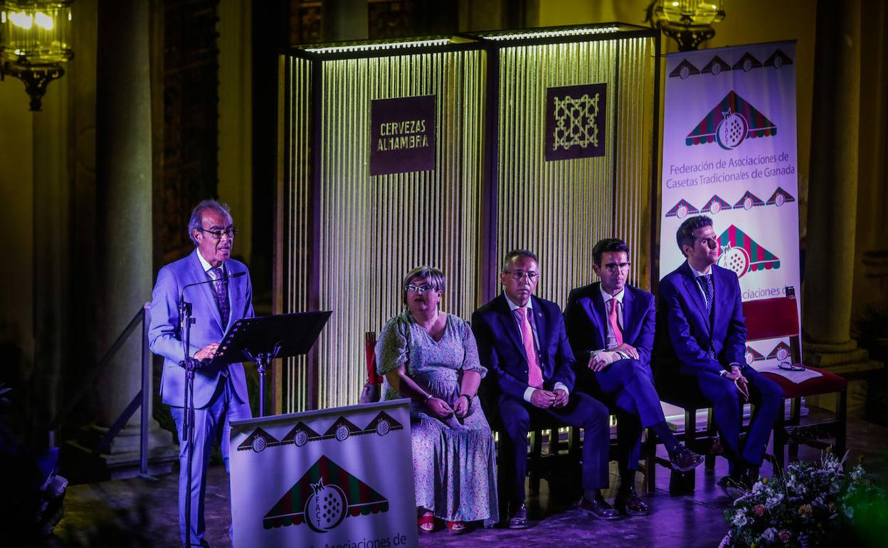 Agustín Martínez, durante el pregón.