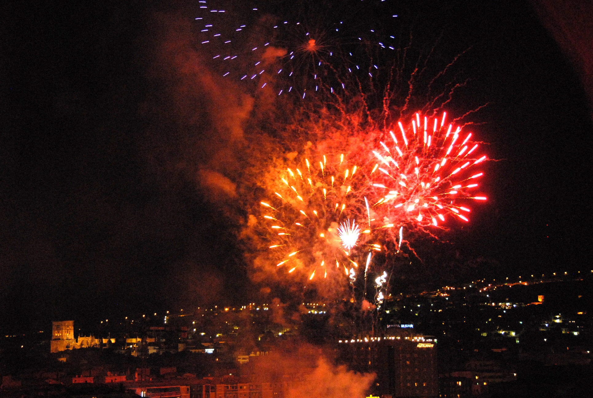 Castillo de fuegos artificiales del Corpus.