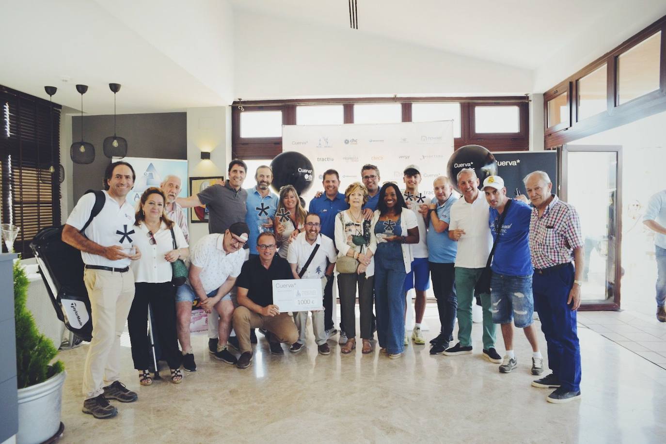 Ganadores del torneo de golf Open Cuerva. 