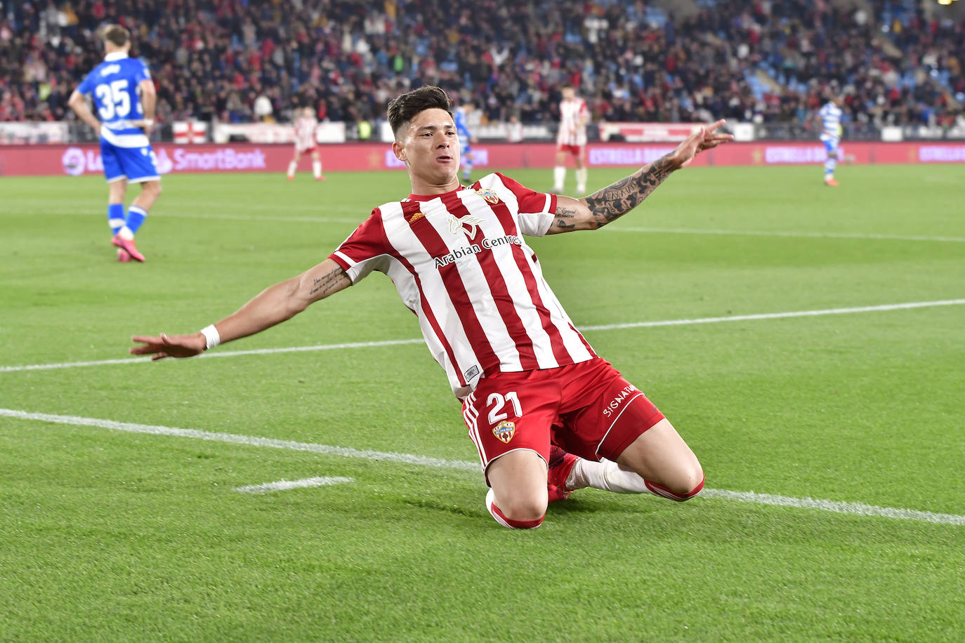 Darwin Núñez en su etapa rojiblanca. 