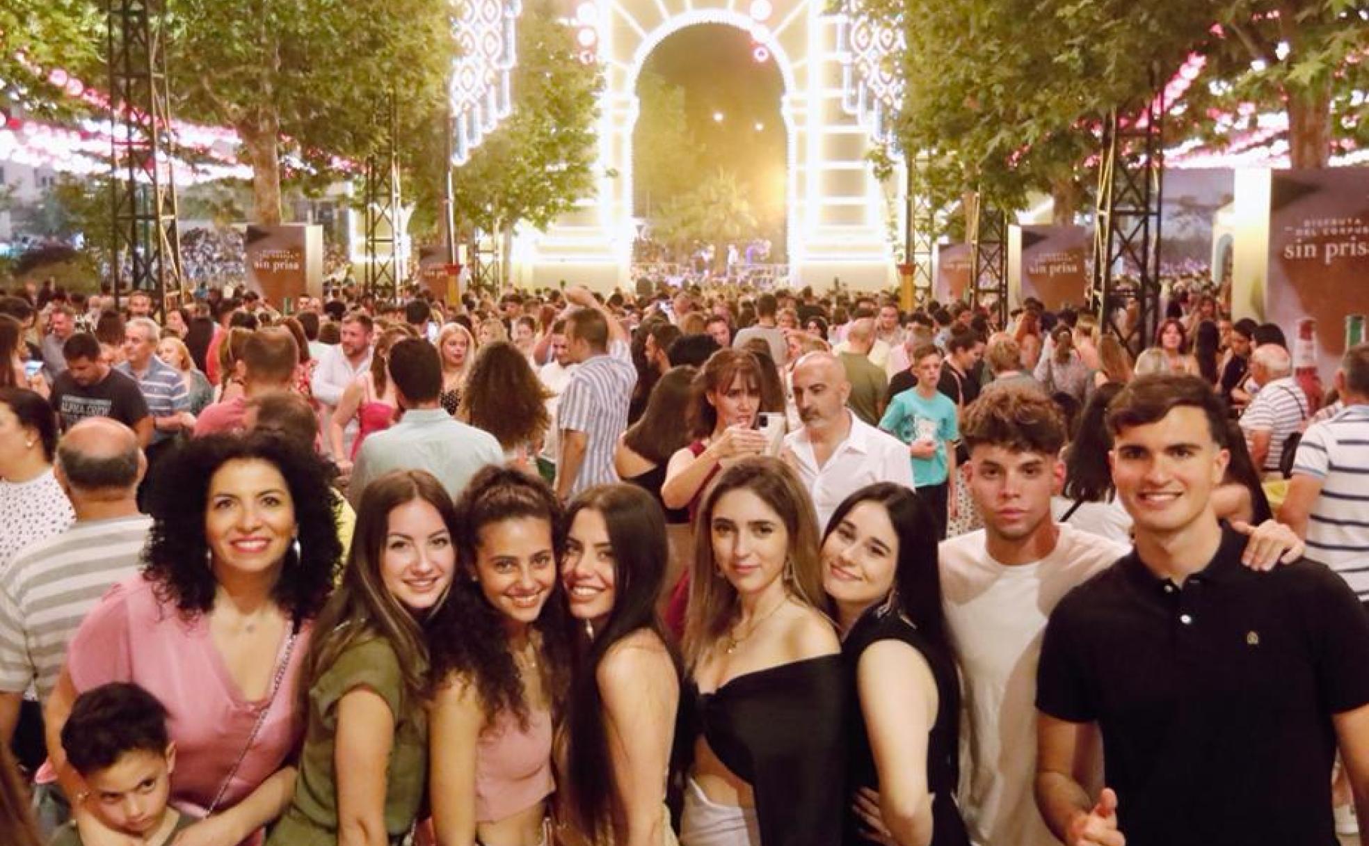 Ambiente en el ferial tras el alumbrado