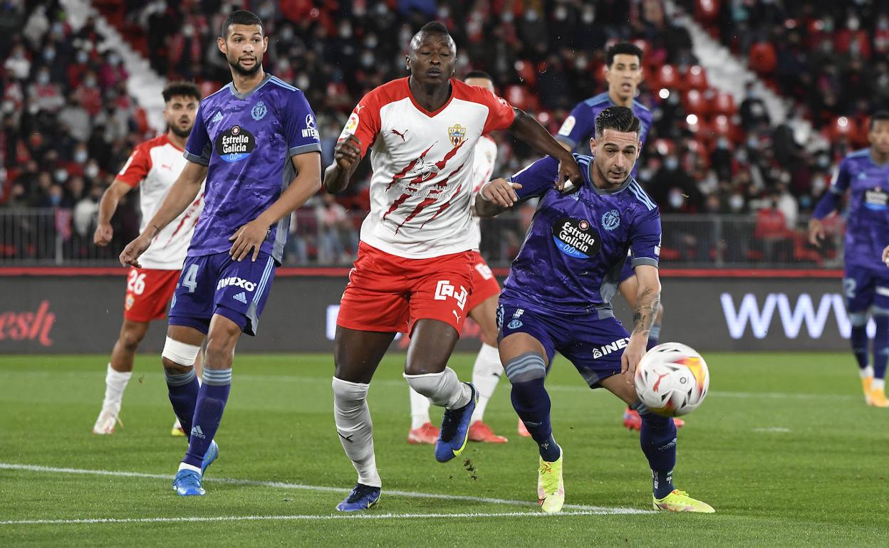Sadiq Umar, entre los pucelanos Joaquín y Sergio Léon, el jugador más valorado. 