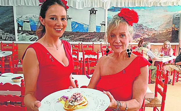 Sugerente propuesta gastronómica de la caseta El Revuelo. 