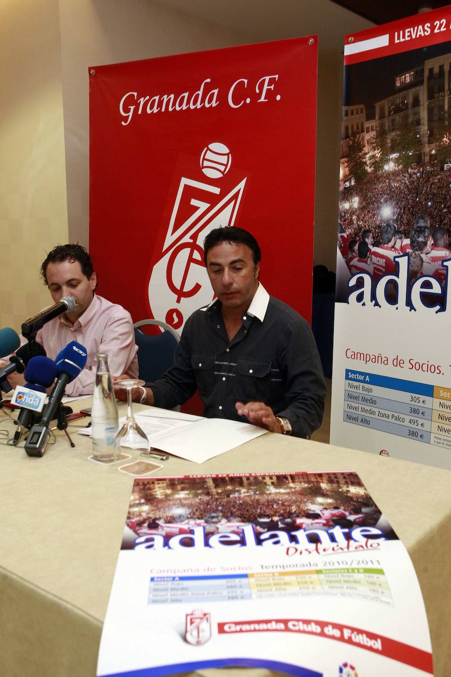 David Navarro y Quique Pina, en la campaña de la 2010/11.