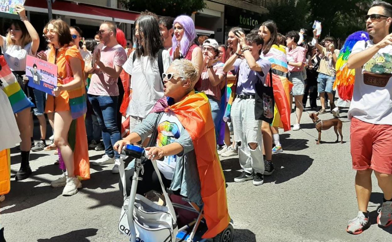Manifestación que ha partido desde el Gran Eje. 