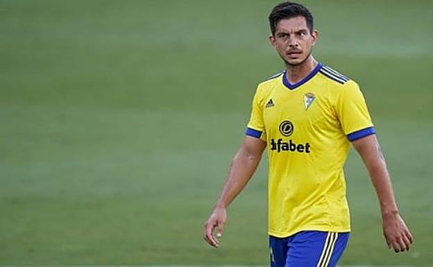 Marcos Mauro, con el Cádiz. 