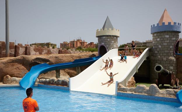 EL parque acuático Aqualand de Torremolinos.