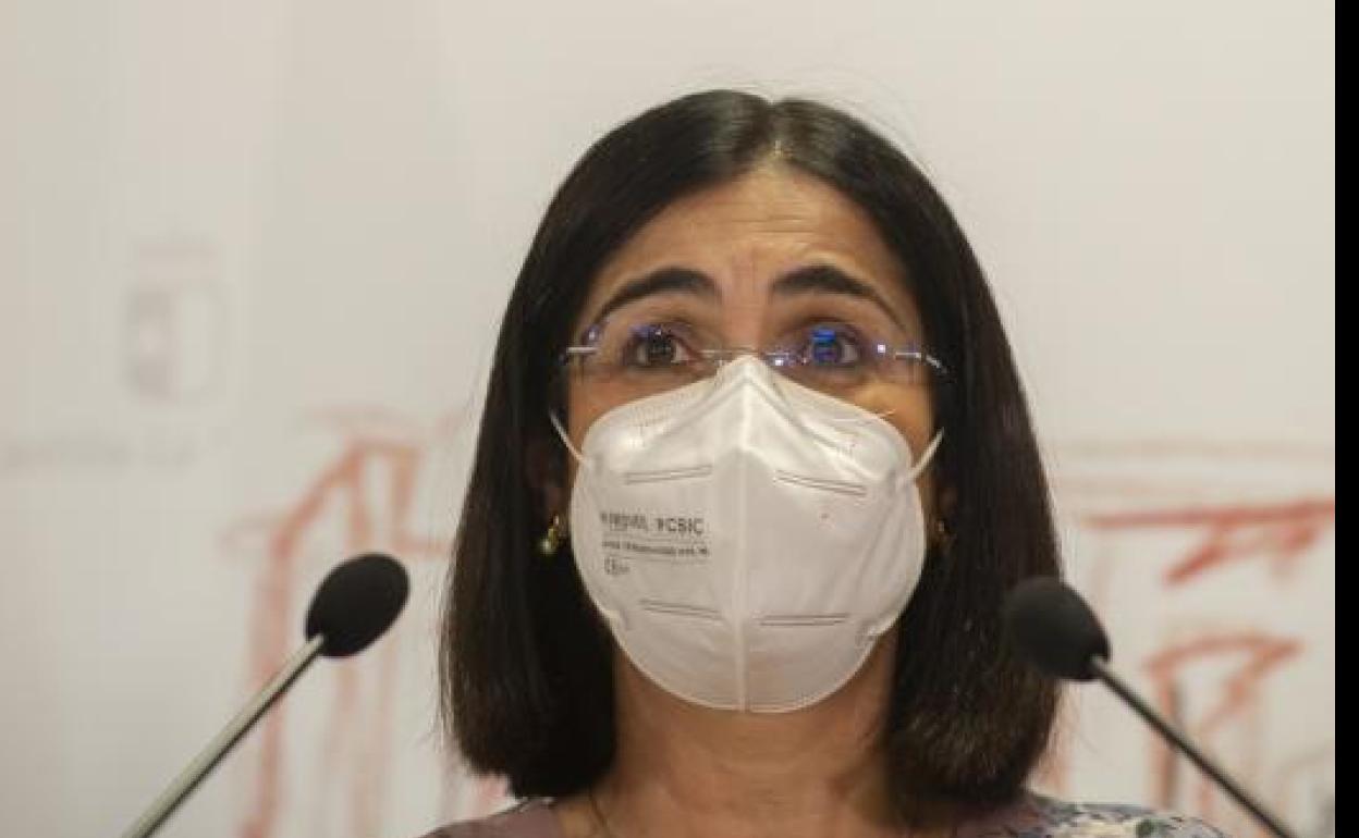La ministra de Sanidad, Carolina Darias. 