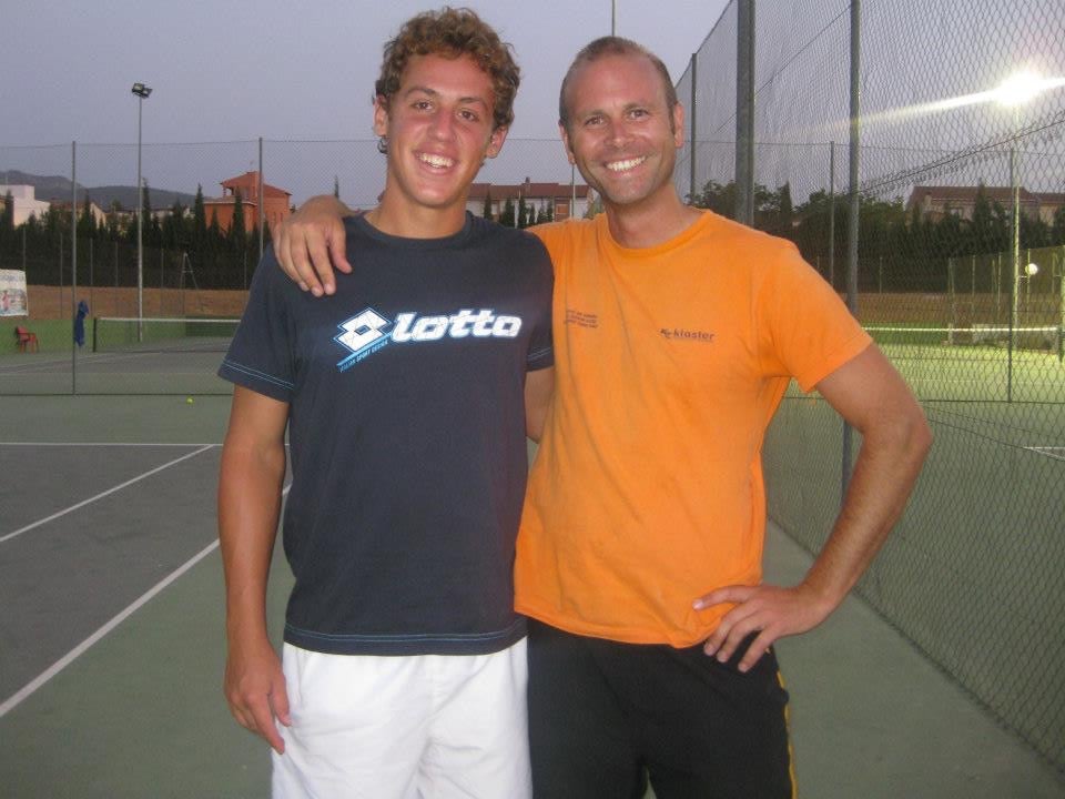 Ritacco, junto al jugador granadino de la ATP. 
