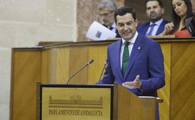 Moreno, durante su intervención en el pleno.