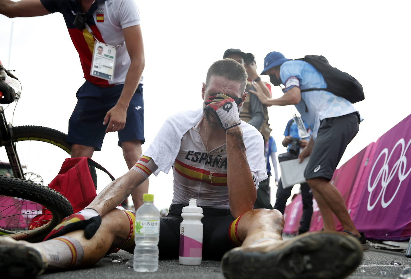 David Valero solloza tras hacerse con el bronce. 