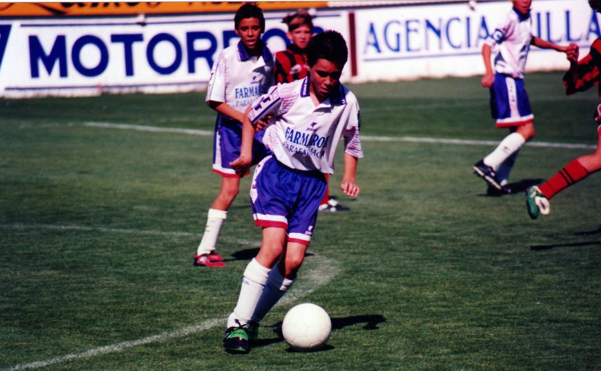 José Callejón juega con el Costa Tropical de Motril siendo un niño. 