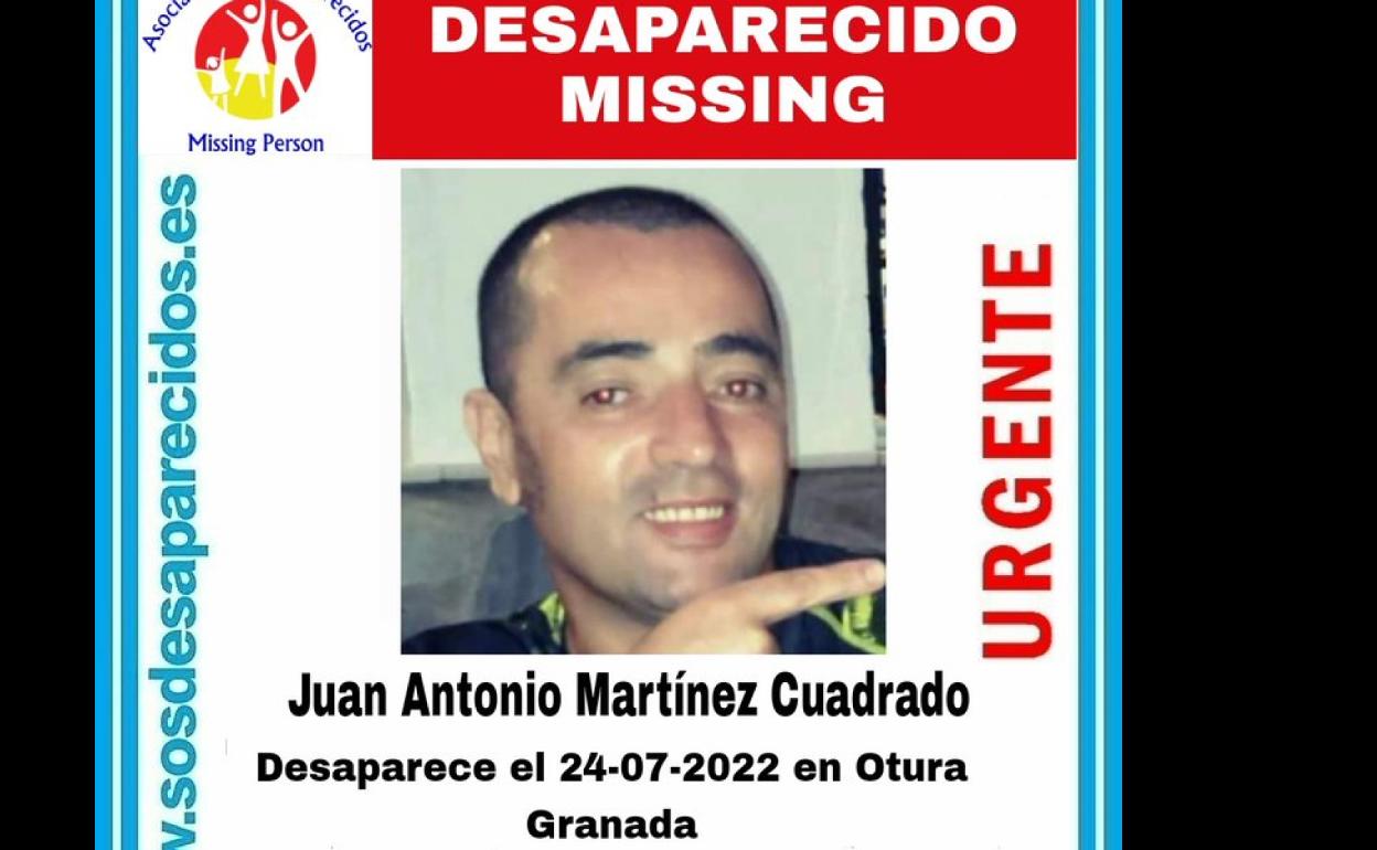 Denuncian la desaparición de un hombre en Otura desde el domingo pasado