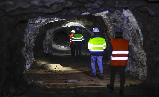 Interior de las minas.