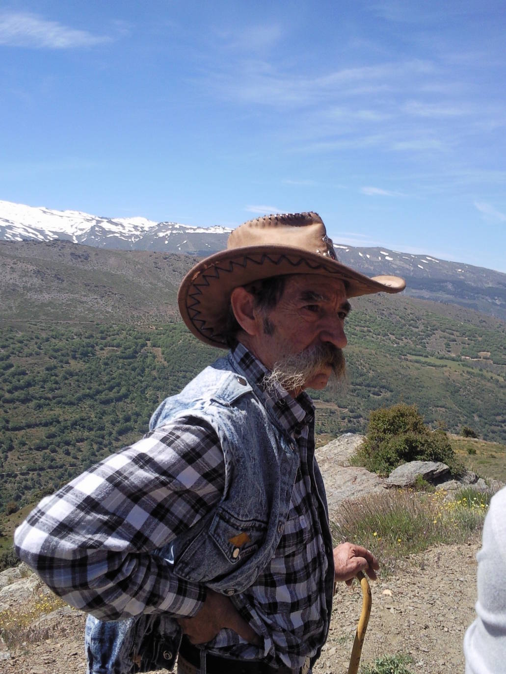 Felipe en el Collado del Alguacil. 
