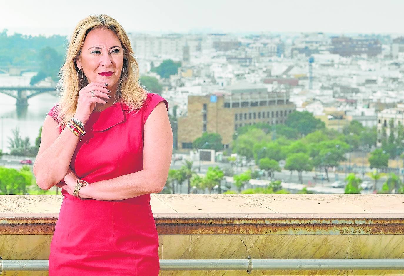 Carolina España, en el edificio Torre Triana, sede de la Consejería.