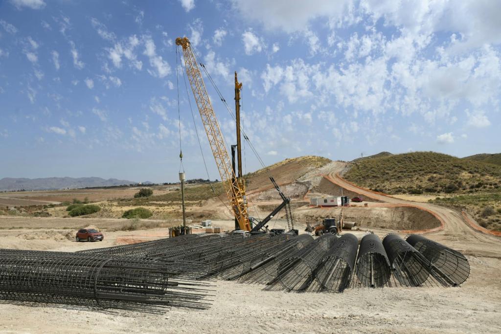 Las obras del AVE en Almería, previstas para su finalización en 2026.