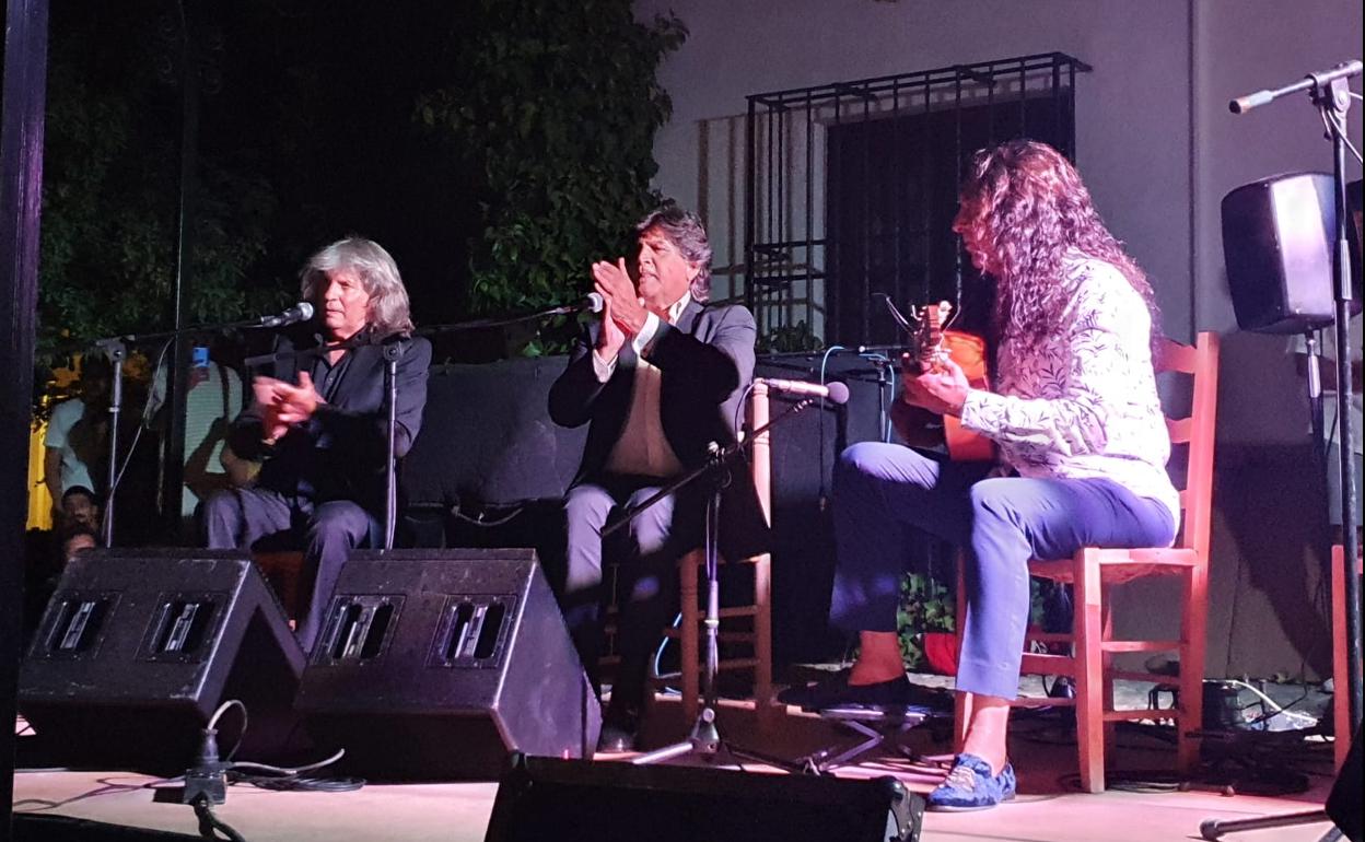 José Mercé, acompañado de Tomatito en el Festival de Flamenco de Fondón.