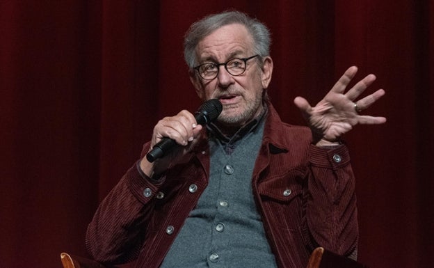 Spielberg en un momento de la grabación del podcast