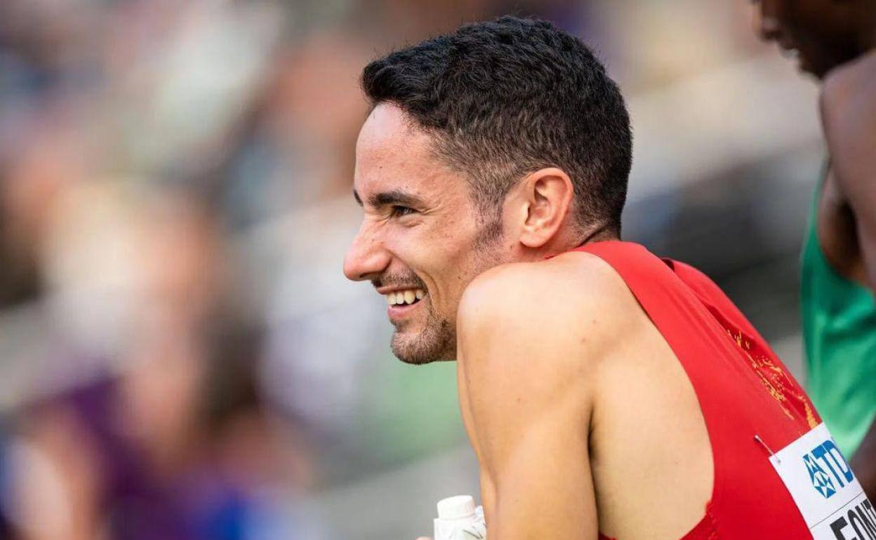 Ignacio Fontes, cansado tras un esfuerzo. 