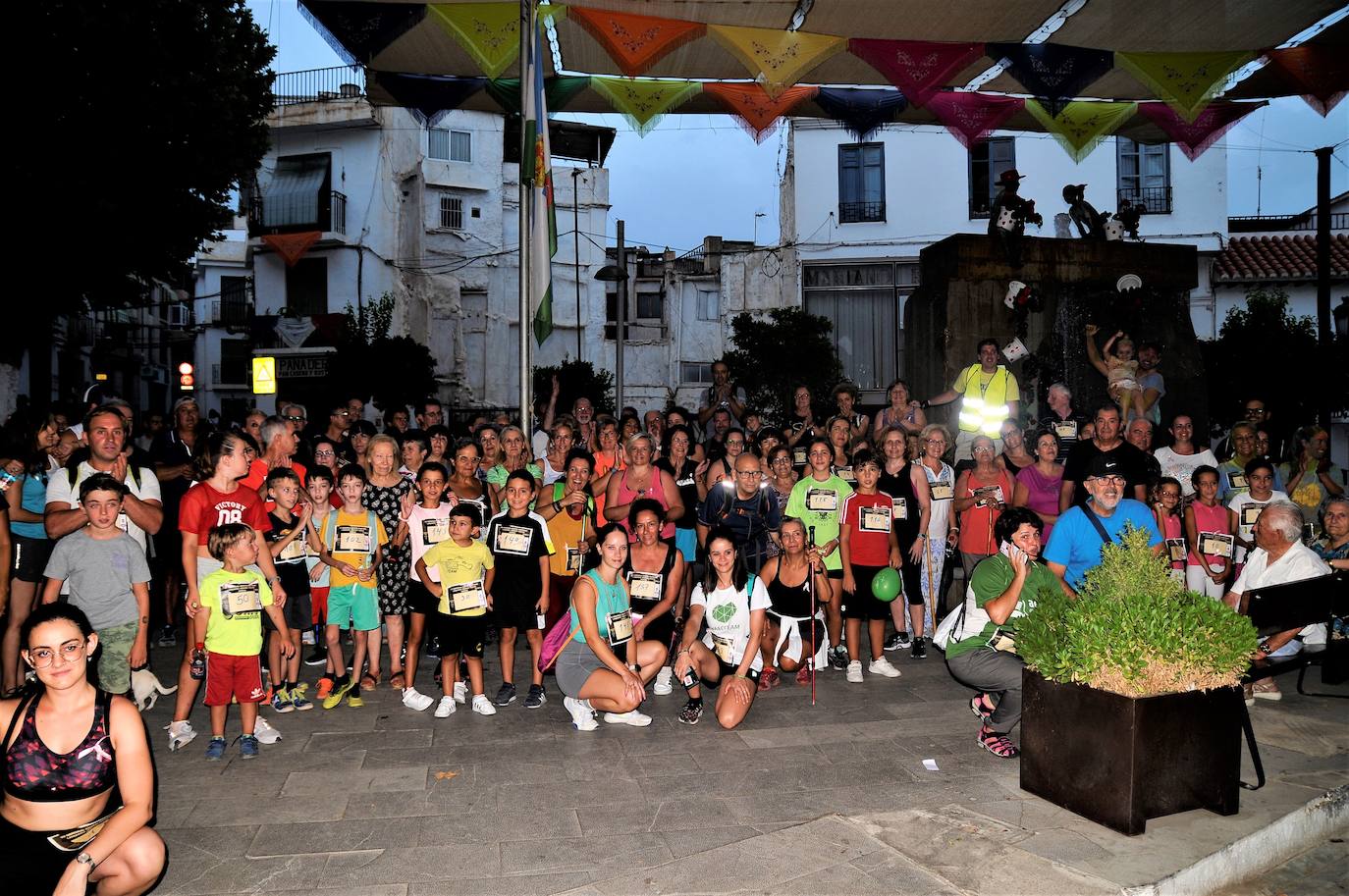 Imagen de la marcha contra el cáncer en Lanjarón.