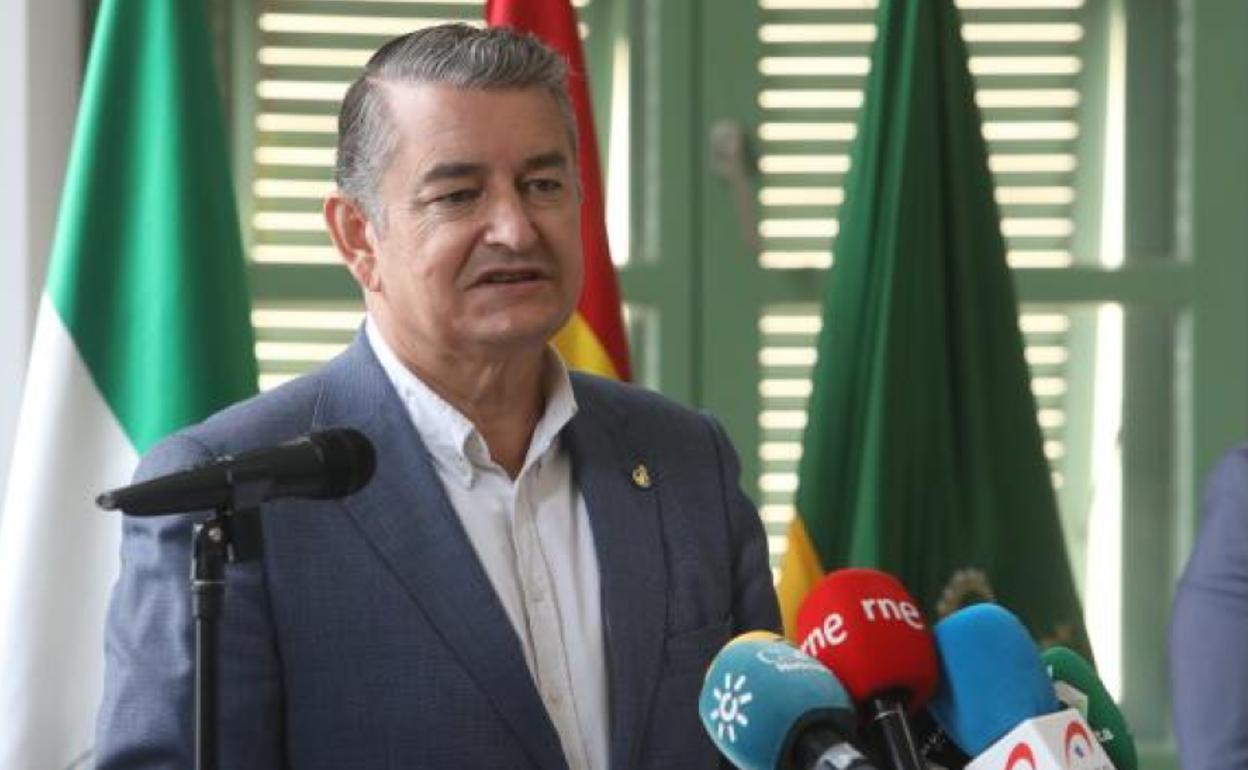 El consejero de la Presidencia, Antonio Sanz. 