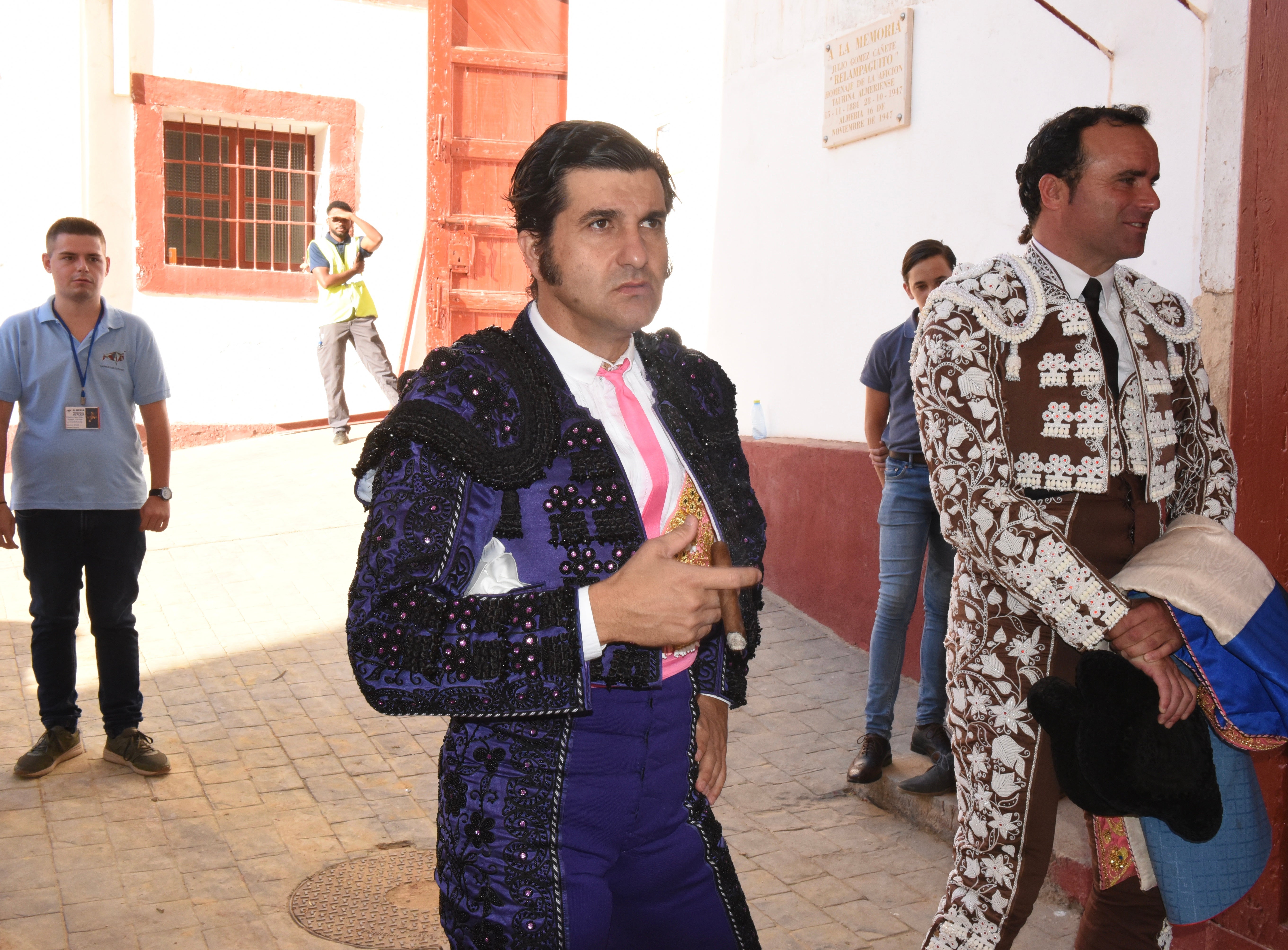 Momento del festejo celebrado este sábado en la plaza almeriense.